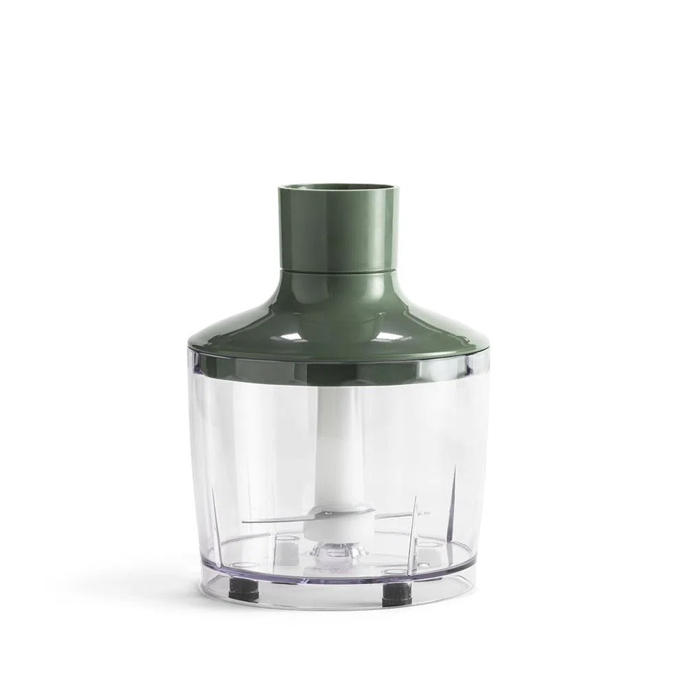 Tognana Iridea, frullatore a immersione con frusta sbattitore, bicchiere da 600 ml e tritatutto da 500 ml, verde salvia