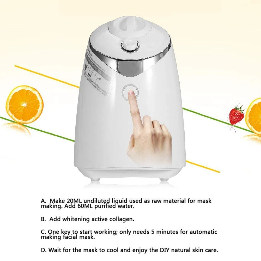 Macchina per maschere, Macchina per la Creazione di Maschere, Macchina automatica per maschere facciali Macchina per la bellezza del collagene con frutta e verdura fai-da-te per la Cura del Viso(EU)