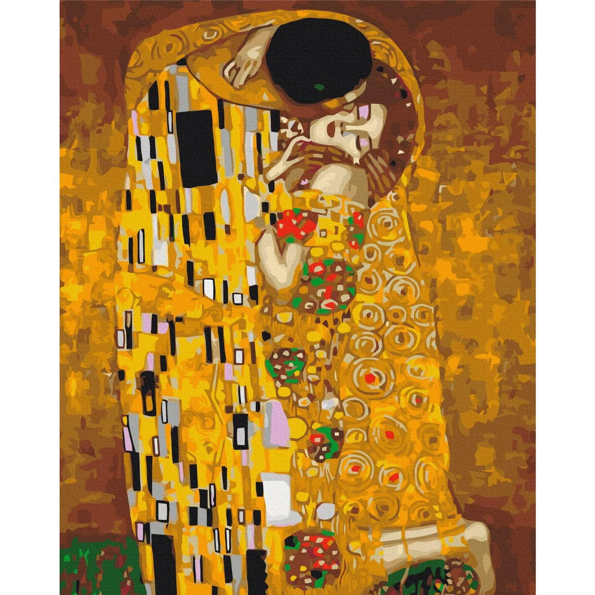 murando - Quadro da Dipingere con i Numeri Adulti Il Bacio Gustav Klimt 40x50 cm Dipinto con Numeri su Tela - Paint by Numbers - Quadri Numerati Bambini - Kit Pittura Regalo n-A-1059-d-a