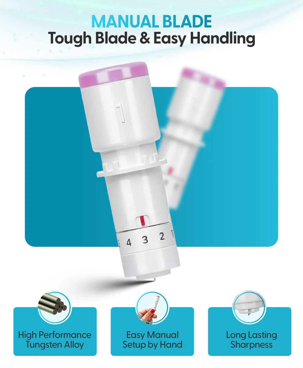 Silhouette America 1mm Manual Adjust Blade for Models, 1 mm, Alluminio, Lama Premium per Cameo 4 e Portrait 3