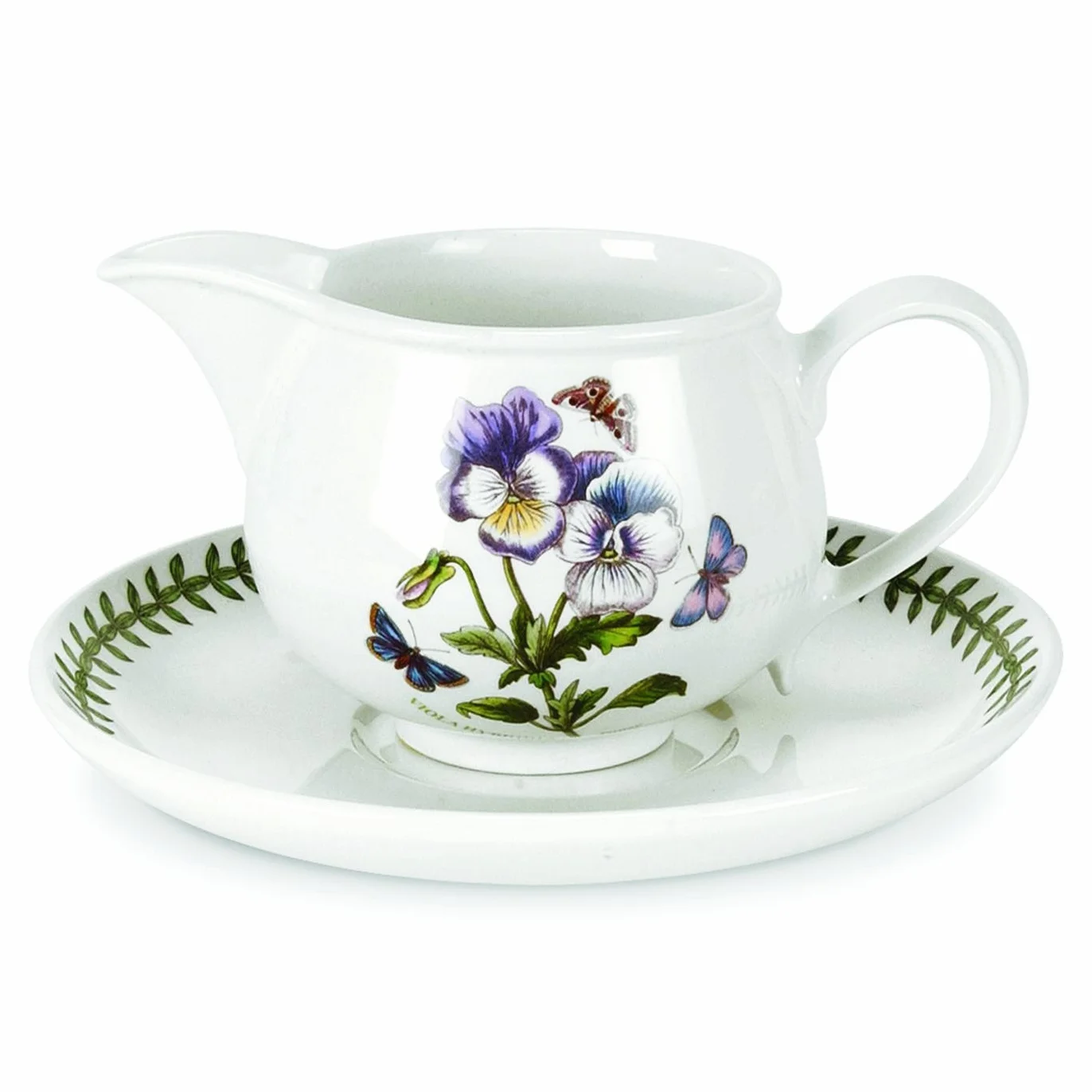 Portmeirion Botanic Garden Gravy Boat And Stand