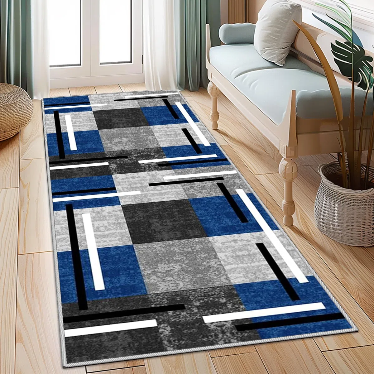 Tappeto Passatoia Corridoio Antiscivolo Tappeto per Cucina Lavabile Moderno Multiuso 80 x 100 cm Tappeto Corridoio Runner Ingresso Interno Lungo Tappeti per Soggiorno Camera da letto Entrata Bagno