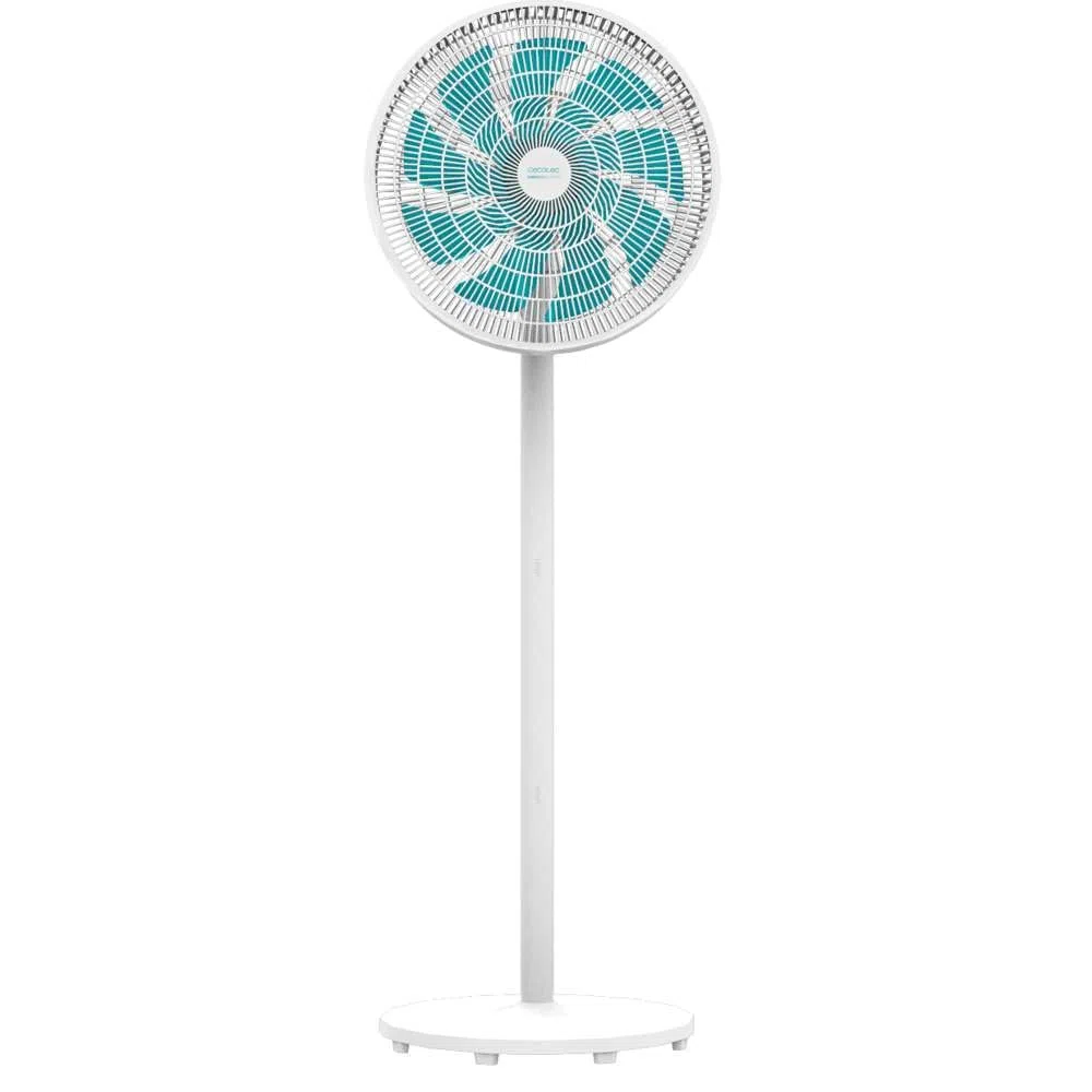 Cecotec Ventilatore a pianta, da tavolo e da parete, EnergySilence 550 3in1, 60 W, multiposizione con 3 altezze, diametro 16", oscillazione automatica 80º, 3 velocità, facile utilizzo, Bianco