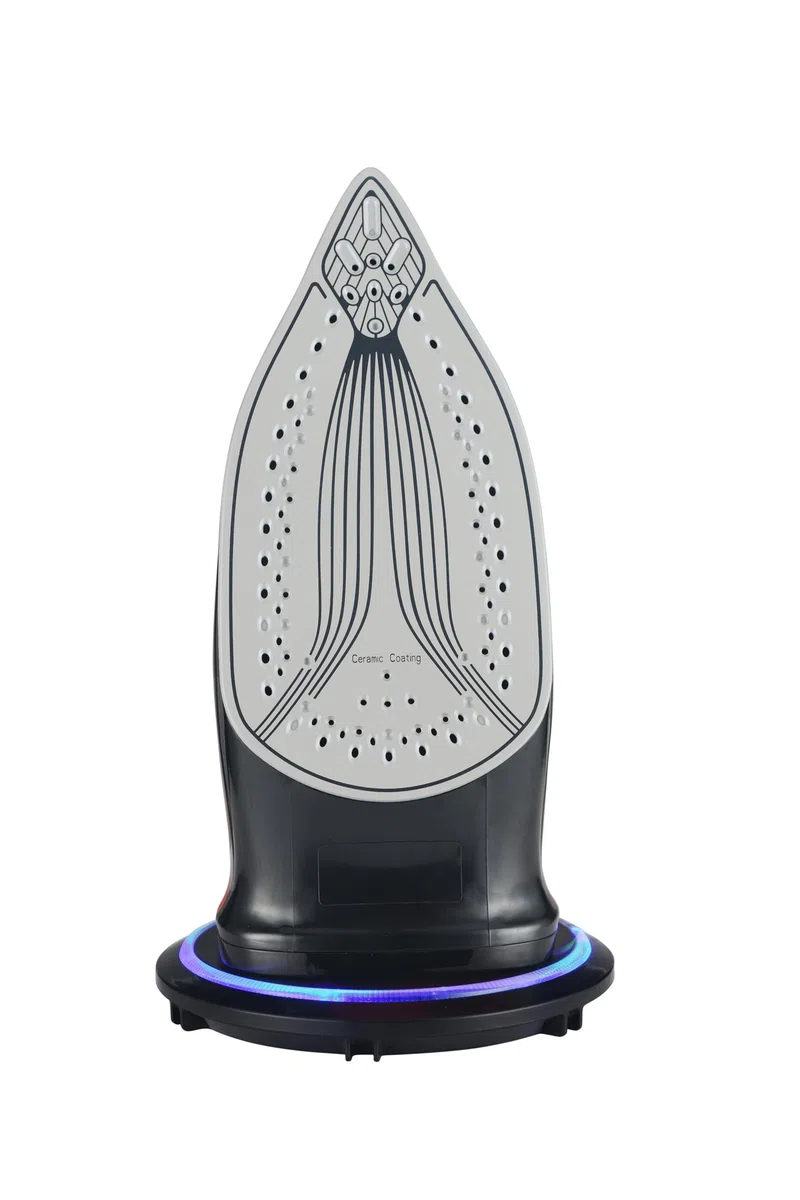 SENYA - Ferro da stiro a vapore senza fili, flusso di vapore 35 g/min, 2400 W suola in ceramica, rimozione della stiratura verticale rosso semplice Move V2