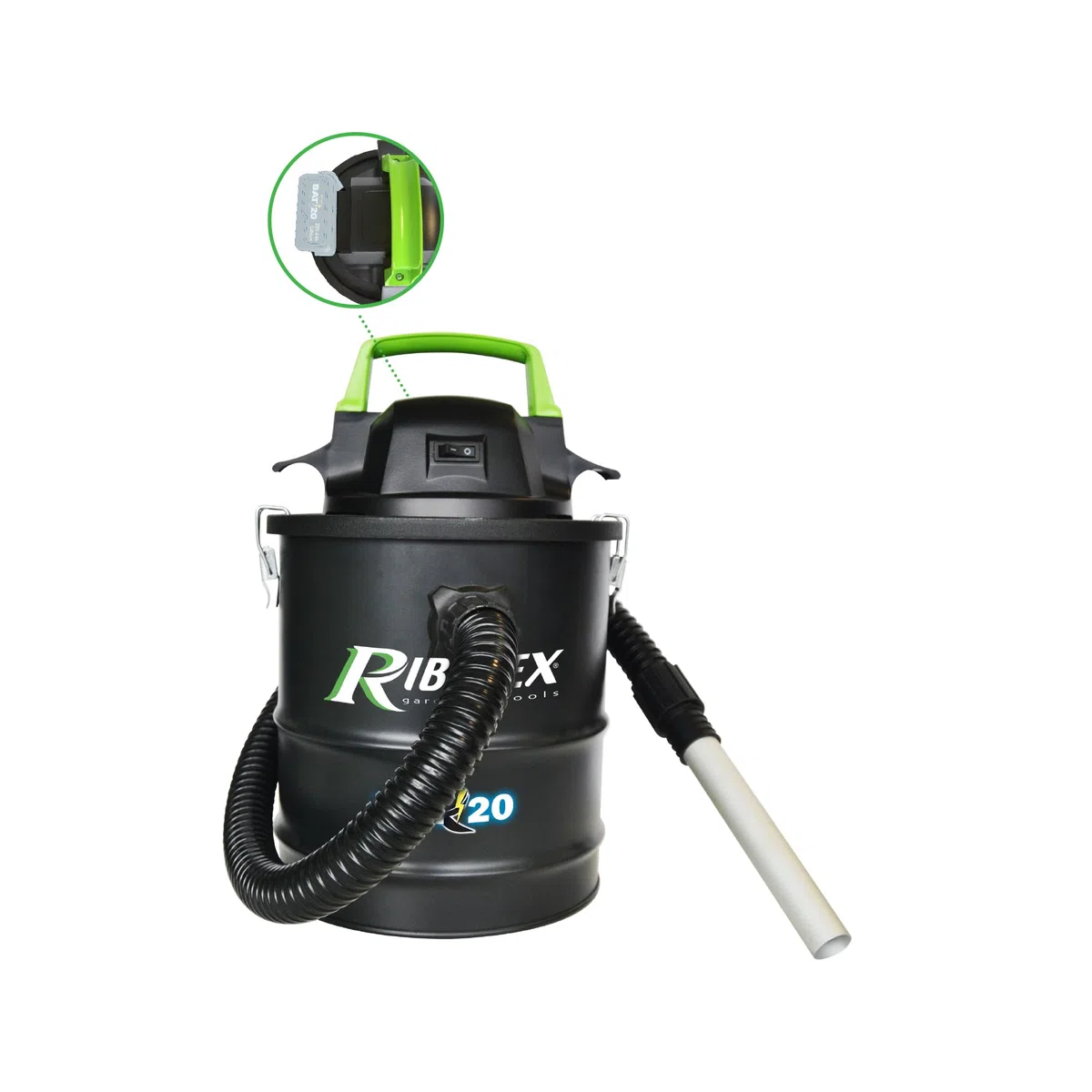 RIBIMEX - PRBAT20/CENSB - Aspiracenere RBAT20 15L - senza batteria