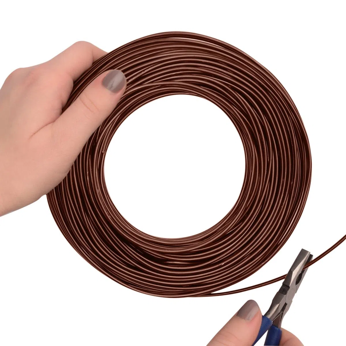 Vaessen Creative Filo di Ferro Modellabile da 37 m x 2,5 mm Chocolate (Marrone) – Filo Flessibile per Creazioni Floreali, Realizzazione di Gioielli e Modellismo