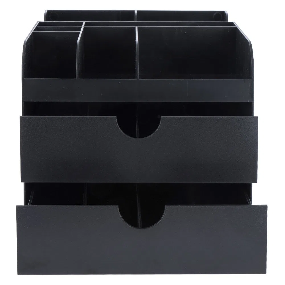 Vencer Caffè Organzier,Organizer per condimenti e accessori per caffè,Cassettiera Multiscomparto,Nero,VCO-002