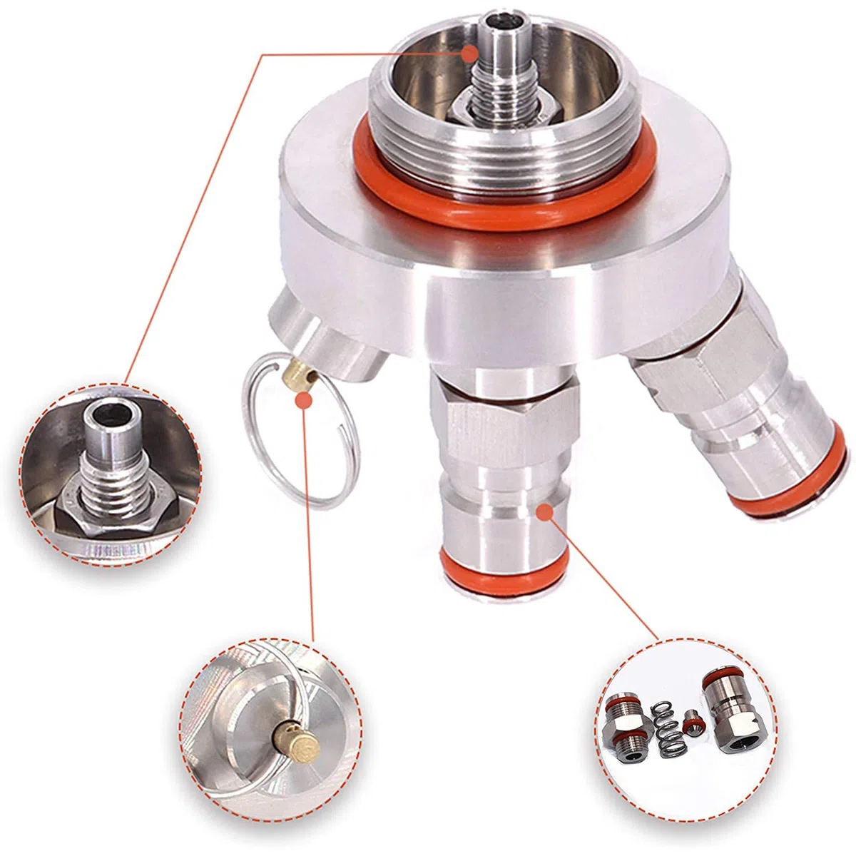 POFET Merrday - Mini dispenser per birra in acciaio inox 304, per birra, per coltivatori di birra artigianali