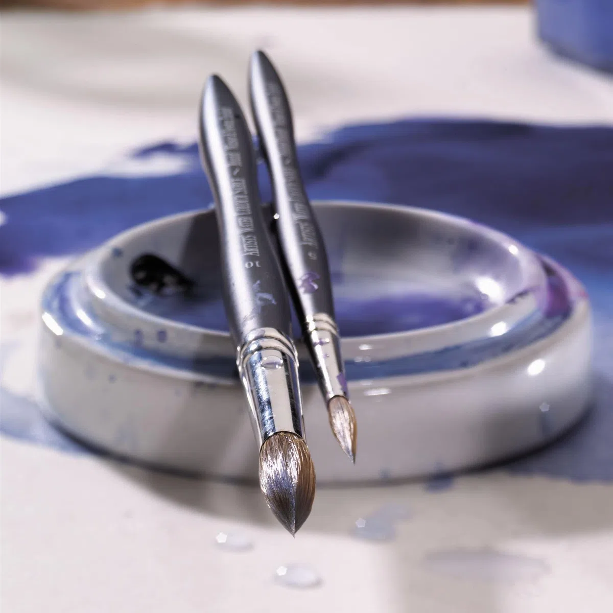 Winsor & Newton Pennelli in Martora per Acquarelli Artists - Manico Corto - Tondo N 5