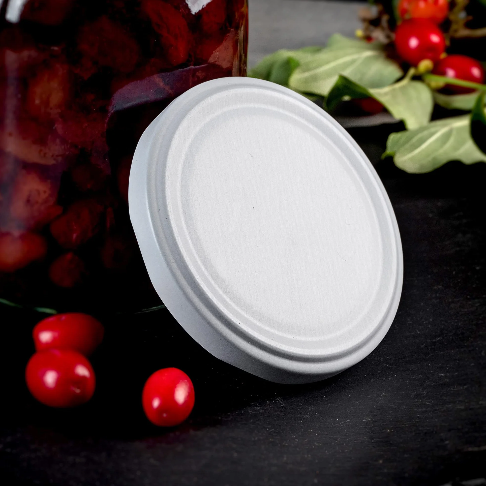 KADAX coperchi a Vite Twist-off Ø89 mm Bianco – coperchi di Ricambio in Metallo per barattoli da 1,7L per Conserve, Chiusura ermetica