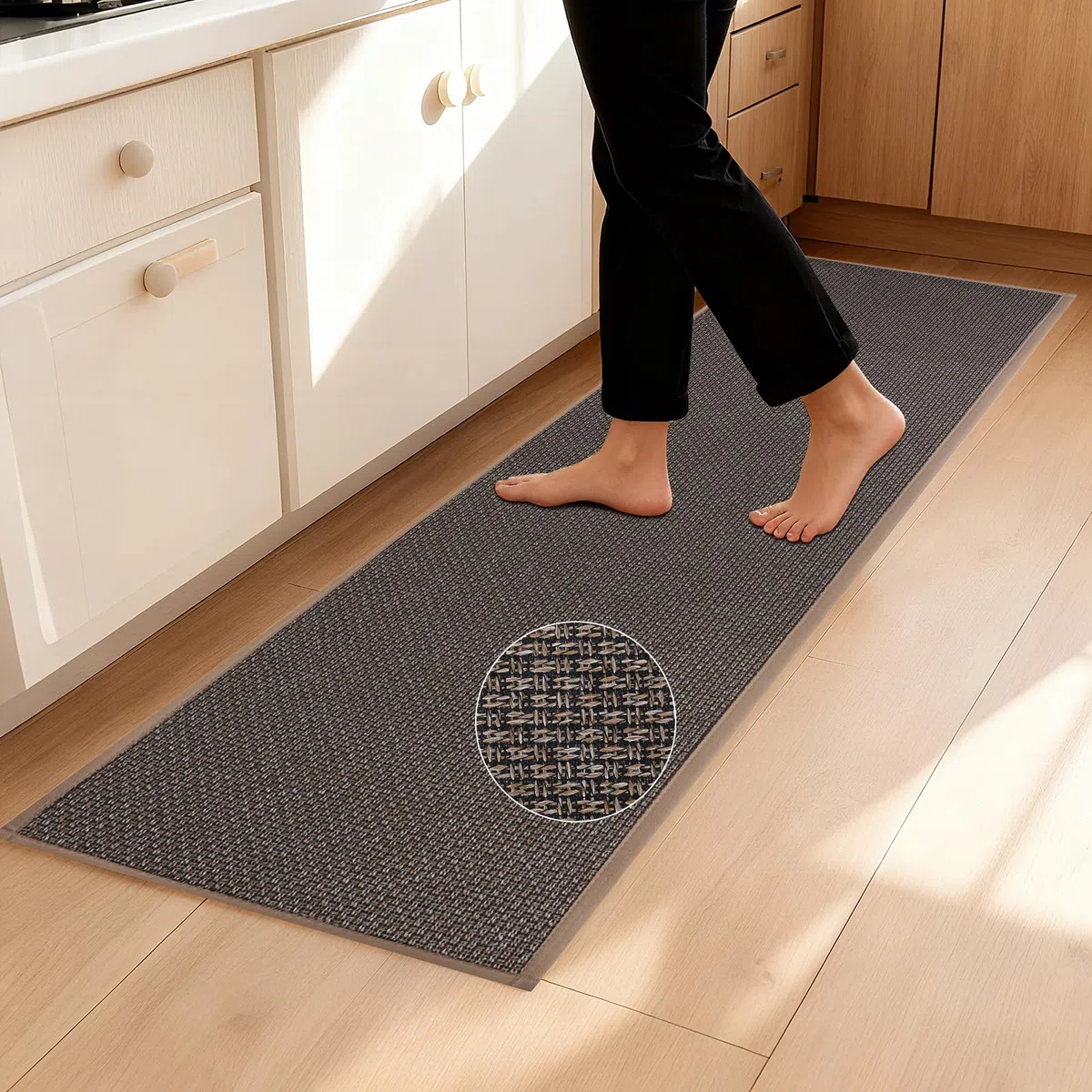 Romon Tappeto Cucina Antiscivolo Lavabile Assorbente 43x180cm, Adatto per cucine di ristoranti e lavanderie