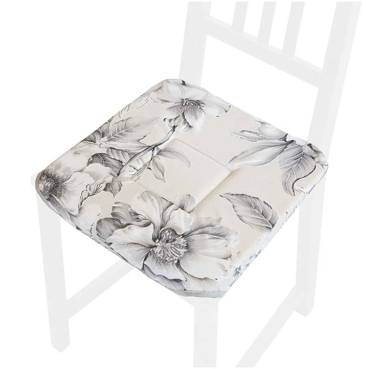 emmevi Set 6 Cuscini Sedia Cotone Con Alette Lavabili Morbidi Universali Coprisedia Shabby Chic