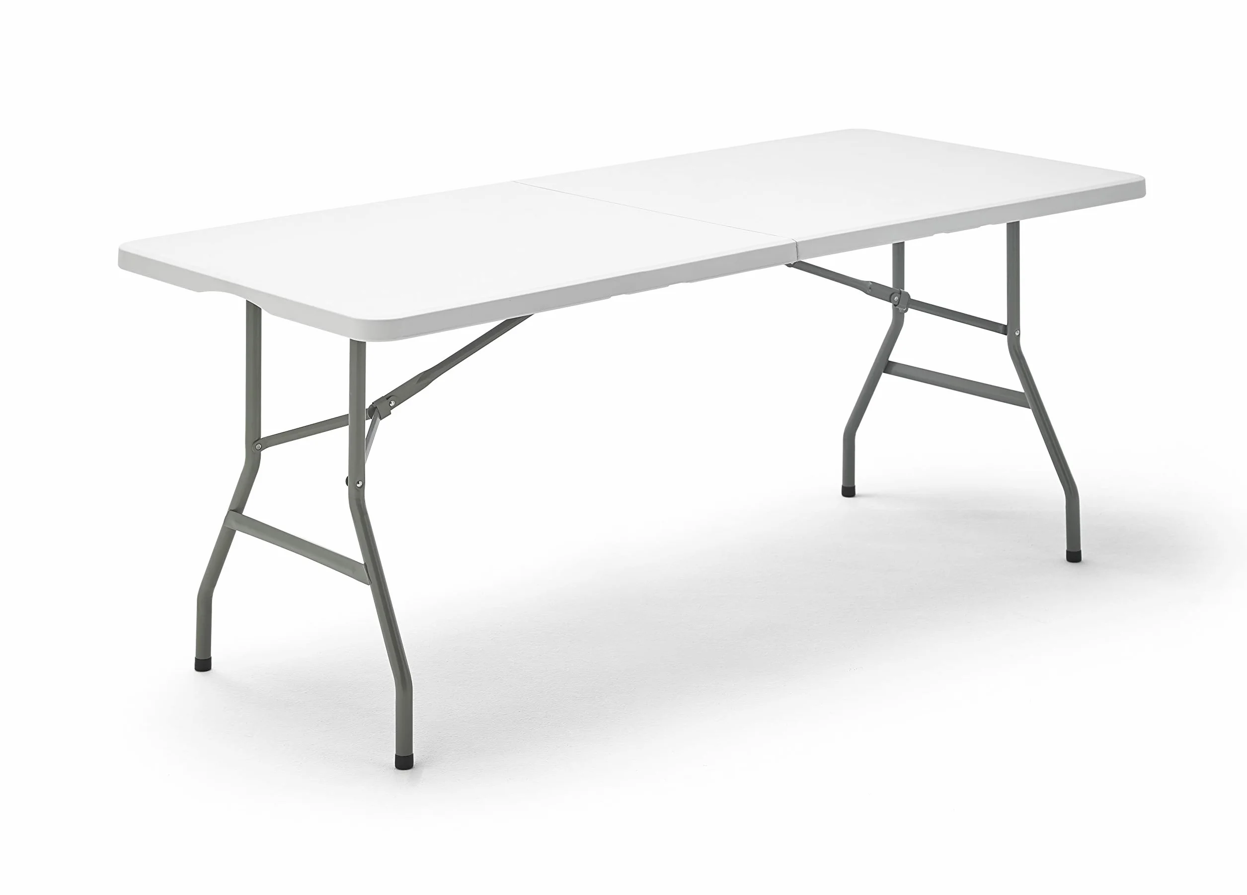 KG KITGARDEN Tavolo pieghevole portatile multifunzione, 180 x 70 x 74 cm, bianco