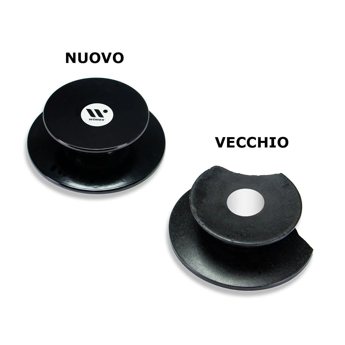 Pomelli Pentola Compatibili AMC al 100% Filettatura in Ottone e Bachelite Anti Scottatura Set 2 Pz
