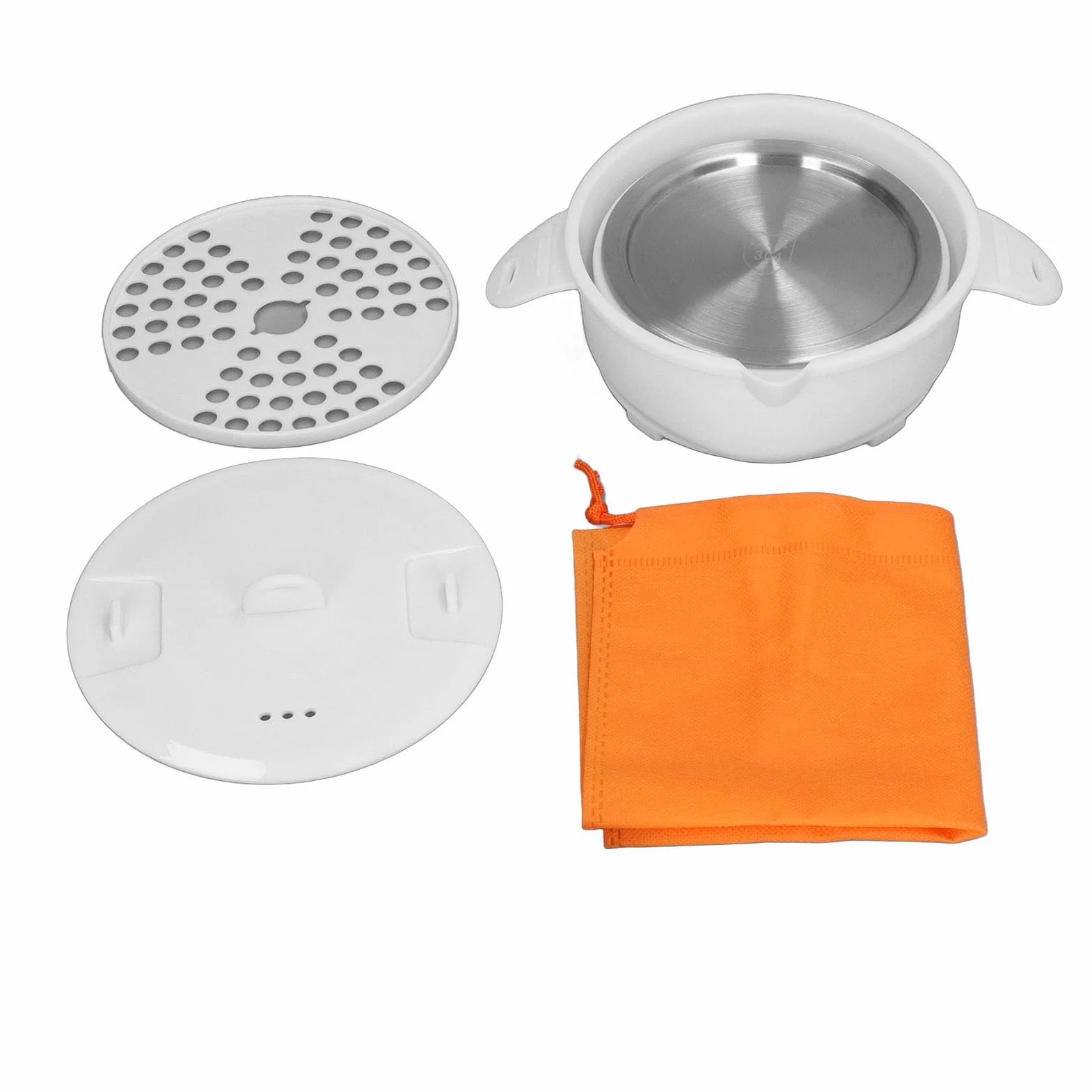 Fockety Pentola Calda elettrica, pentola da Viaggio Pieghevole Portatile da 1,2 l, pentola elettrica Multifunzionale in Silicone Alimentare, Adatta per Viaggi in Ufficio e Campeggio