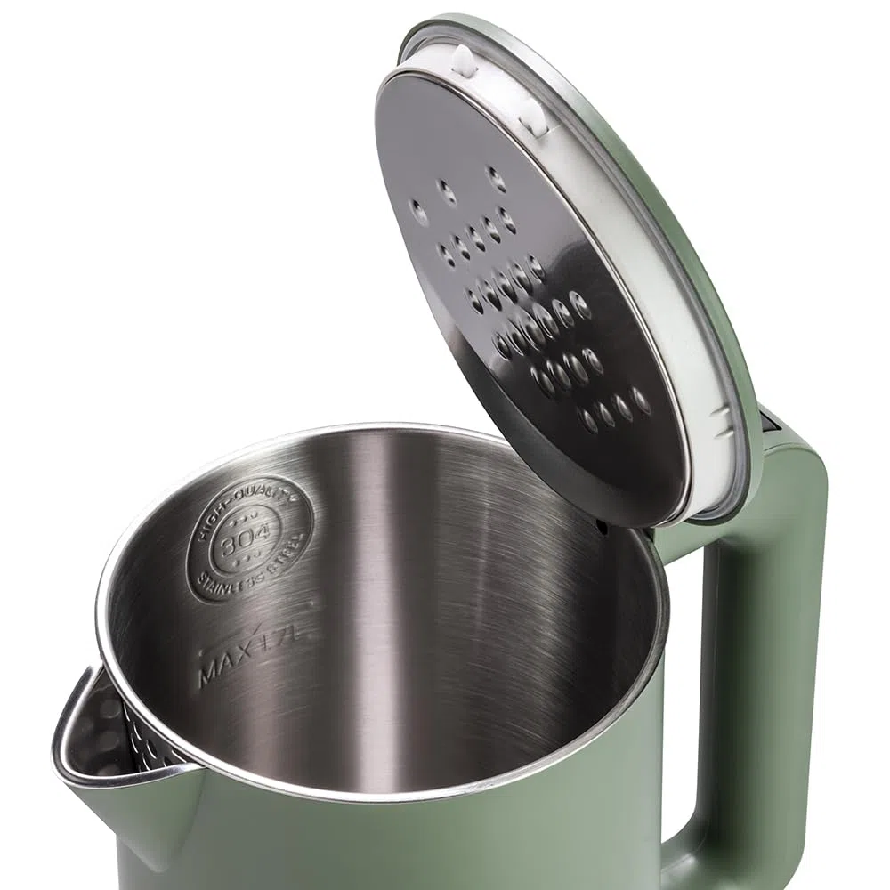 Tognana Iridea, Bollitore Elettrico Cordless 1,7 L, plastica-acciaio inox, verde