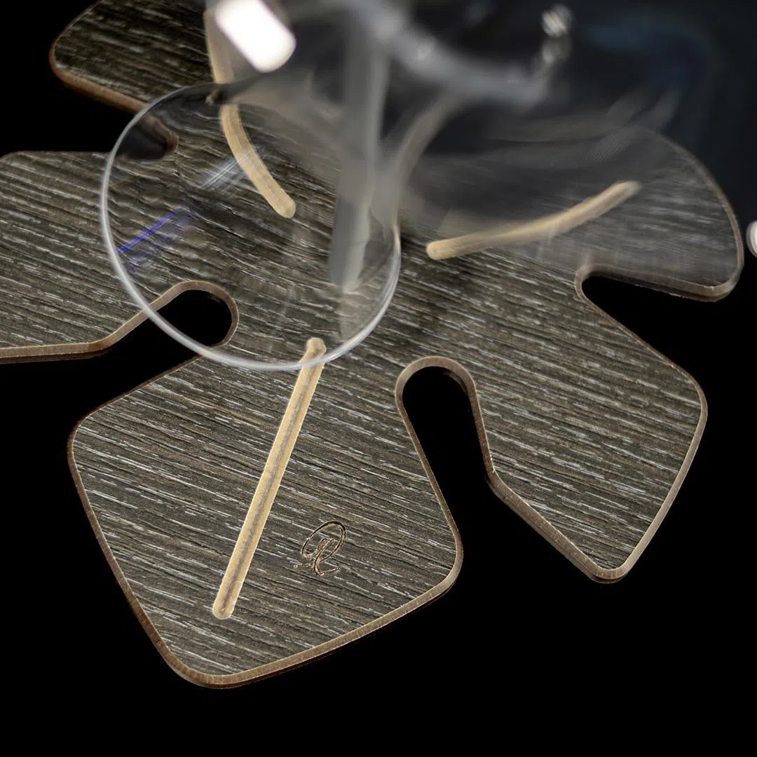 Foglia - Supporto per Decanter, Scola Decanter - Della Marta (Wengé)