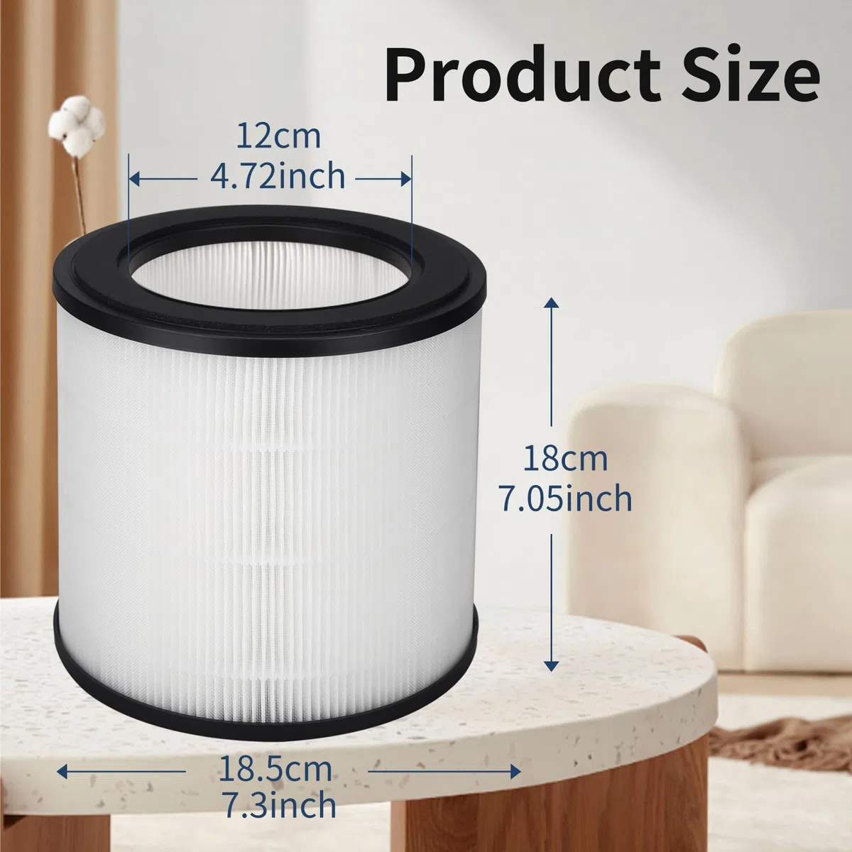 2 Pezzi FY0194 Filtro di ricambio HEPA filtro HEPA H13 True Compatibilie con Purificatori d'aria PHILIPS Serie 800 AC0830/10 AC0820/30 AC0820/10 AC0819/10, codice articolo FY0194/30.