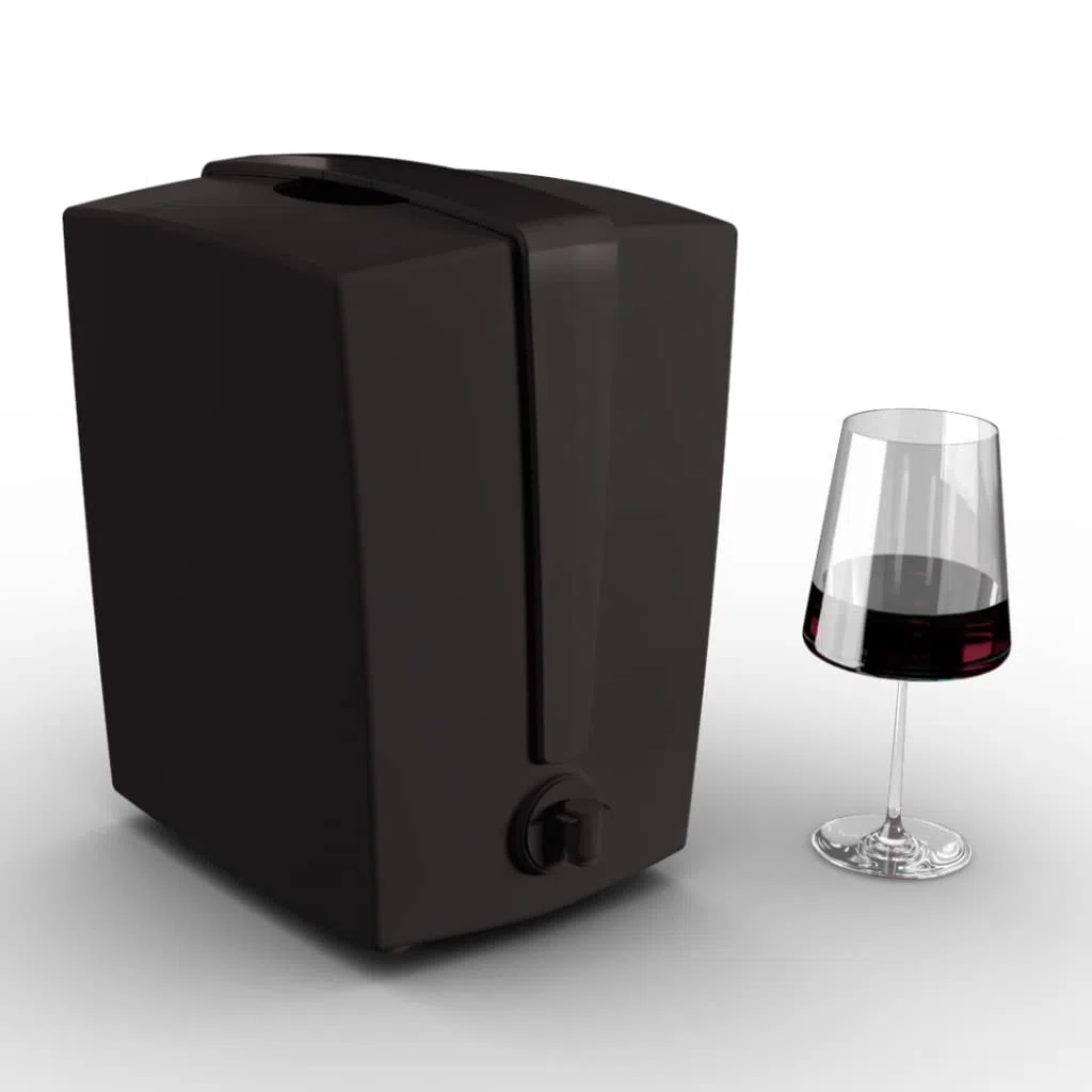 Dispenser per Vino Acqua e Succhi di frutta da Tavola - Distributore Portatile Versatore di Bevande con Bag di 3L Ermetiche ad alta conservazione