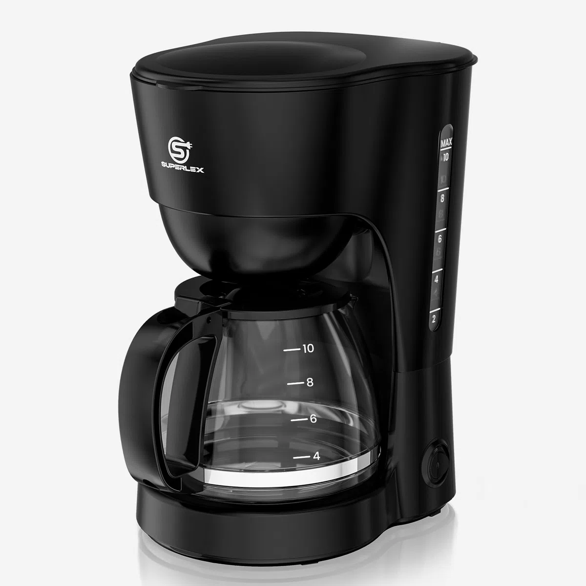 Macchina Caffè con Filtro 1,25 L per 10 Tazze Macchina Caffè Cialde e Americano Riscaldamento Rapido Antigoccia Spegnimento Automatico per Casa e Ufficio