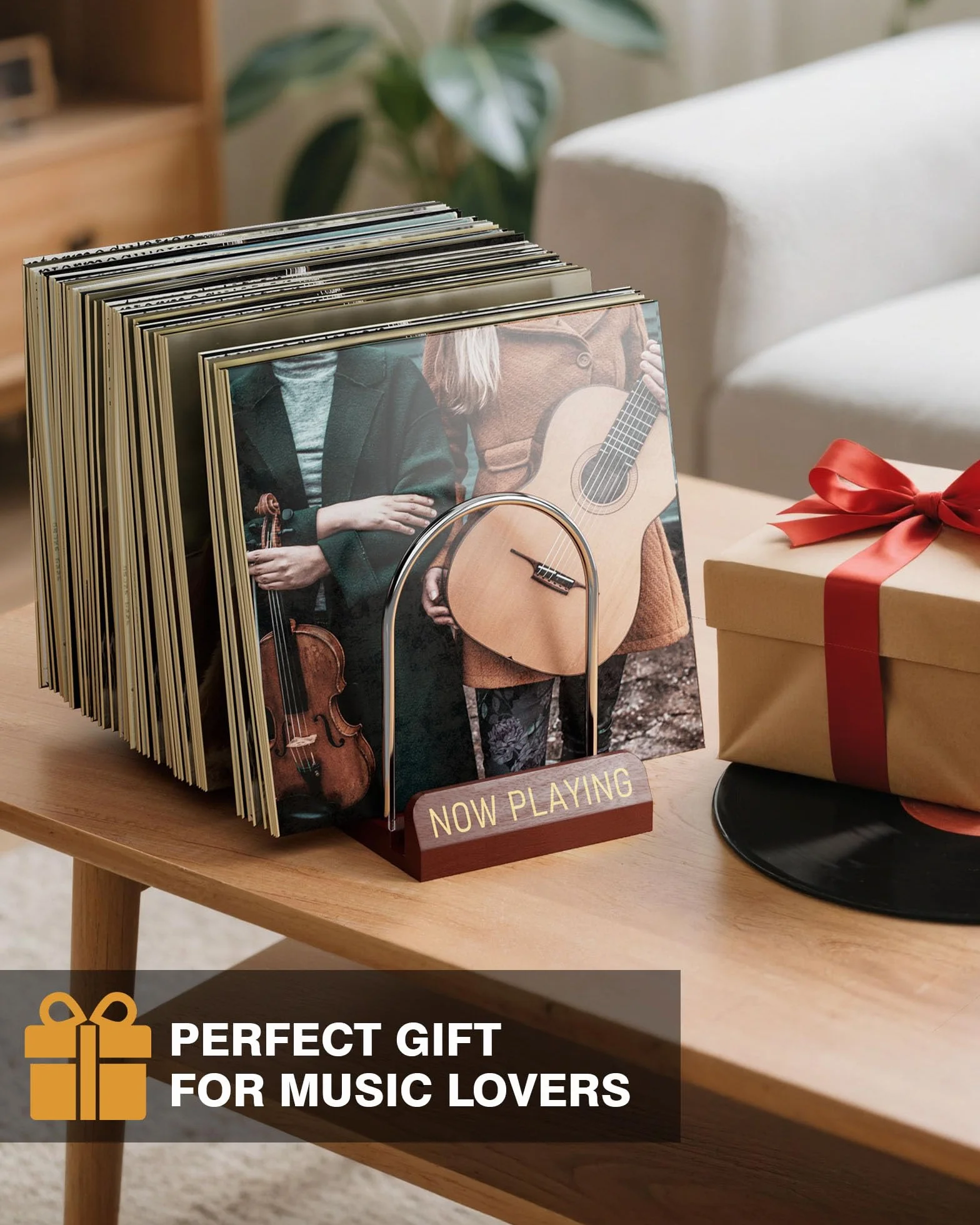 BS-VOG Supporto per dischi in vinile, supporto espandibile per 30-70 LP, espositore per album, robusto supporto in vinile per decorazioni domestiche e amanti della musica