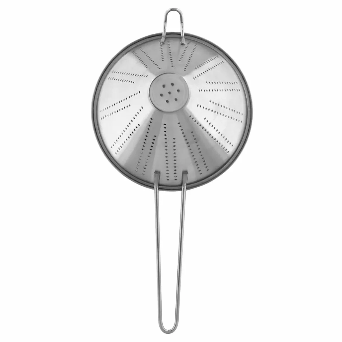 Arga - Set 3 Colino Cinese Perforato Conico in Acciaio Inox - Chinoise, Scolapasta con Manico, Filtro per Pasta, Riso, Verdura - Scola Pasta da Cucina