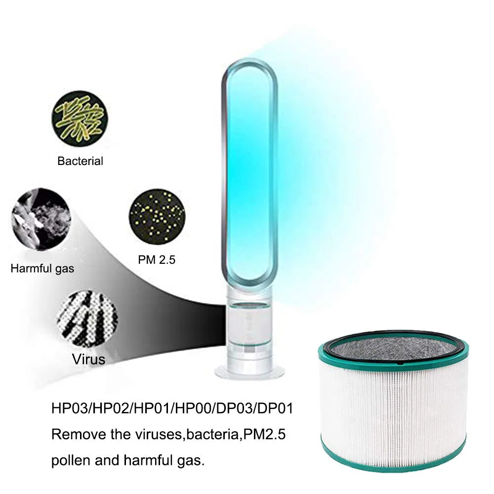 filtro HEPA di ricambio, compatibile con purificatori d’aria da tavolo Dyson Pure Cool HP03, DP01 e DP03 e purificatori ventilatori Dyson Pure Hot+Cool Link HP02, HP01 e HP00