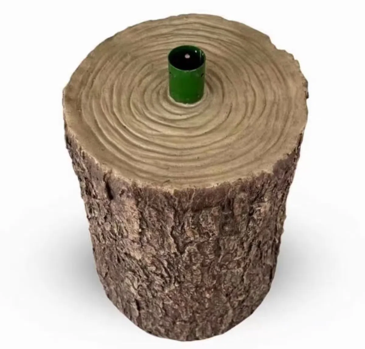 Base effetto legno per Albero di Natale -tronco albero – Supporto Decorativo Effetto Legno Naturale, Robusto e Stabile per Alberi fino a 210 cm, 32x22x22