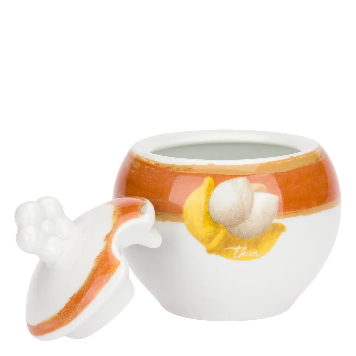THUN - Set 2 Tazzine con piattino e Zuccheriera, Collezione Tulipani, /10,25 x 9,60H 370 cc