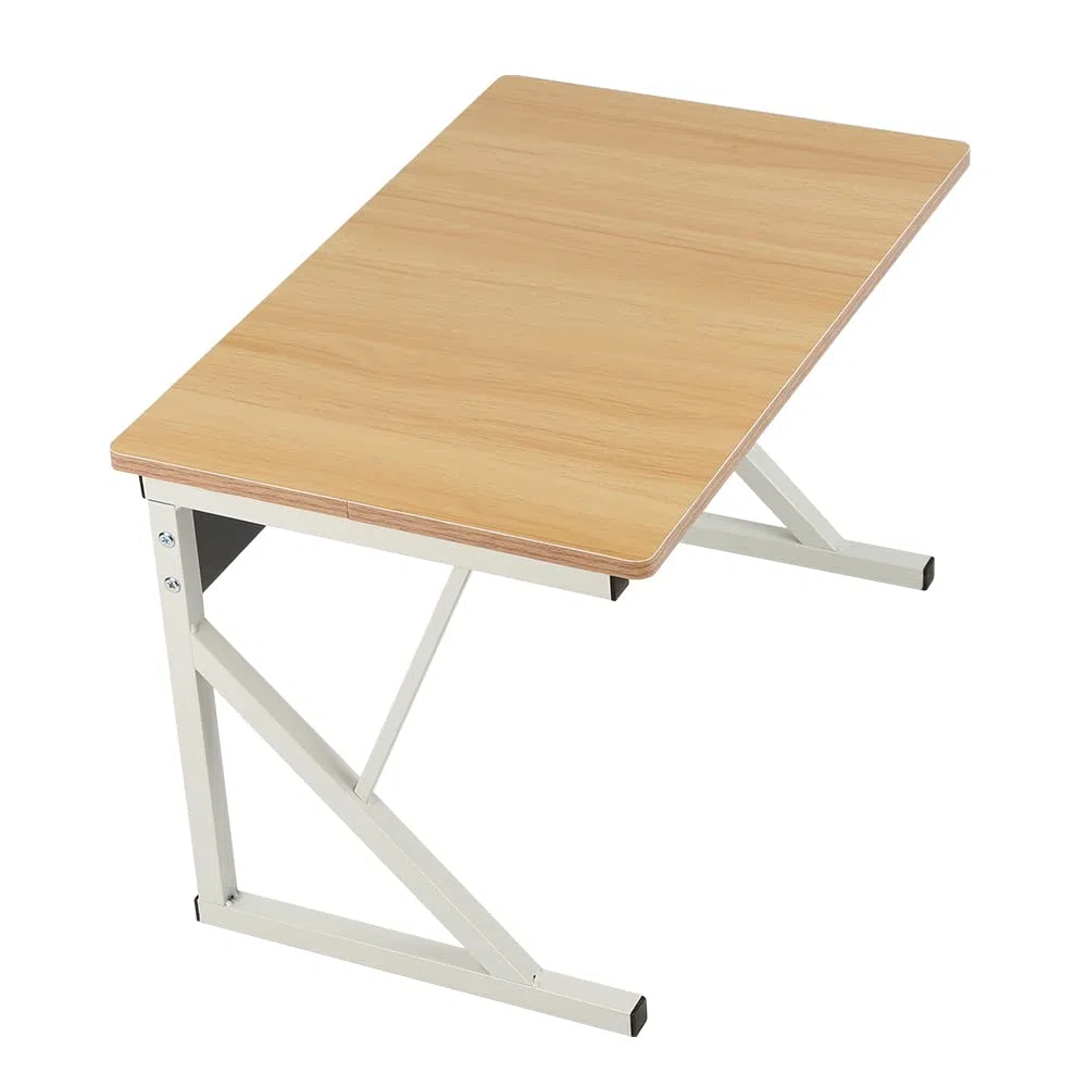 HUOLE Scaffalatura Mobile Scaffale Porta Microonde Struttura in Metallo con Ripiano in Legno MDF Organizer Mensola Porta Utensili Strumenti Cucina Design Moderno-54 * 35 * 34,5 cm: bianco