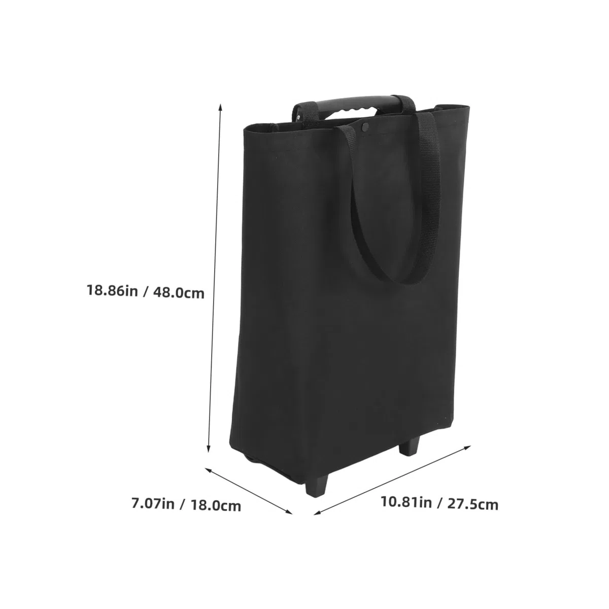 Ciieeo Carrello Della Spesa Pieghevole Con Ruote Carrello Portatile Con Maniglia Di Trazione Espandibile Per Trasporto Generi Alimentari e Bagagli