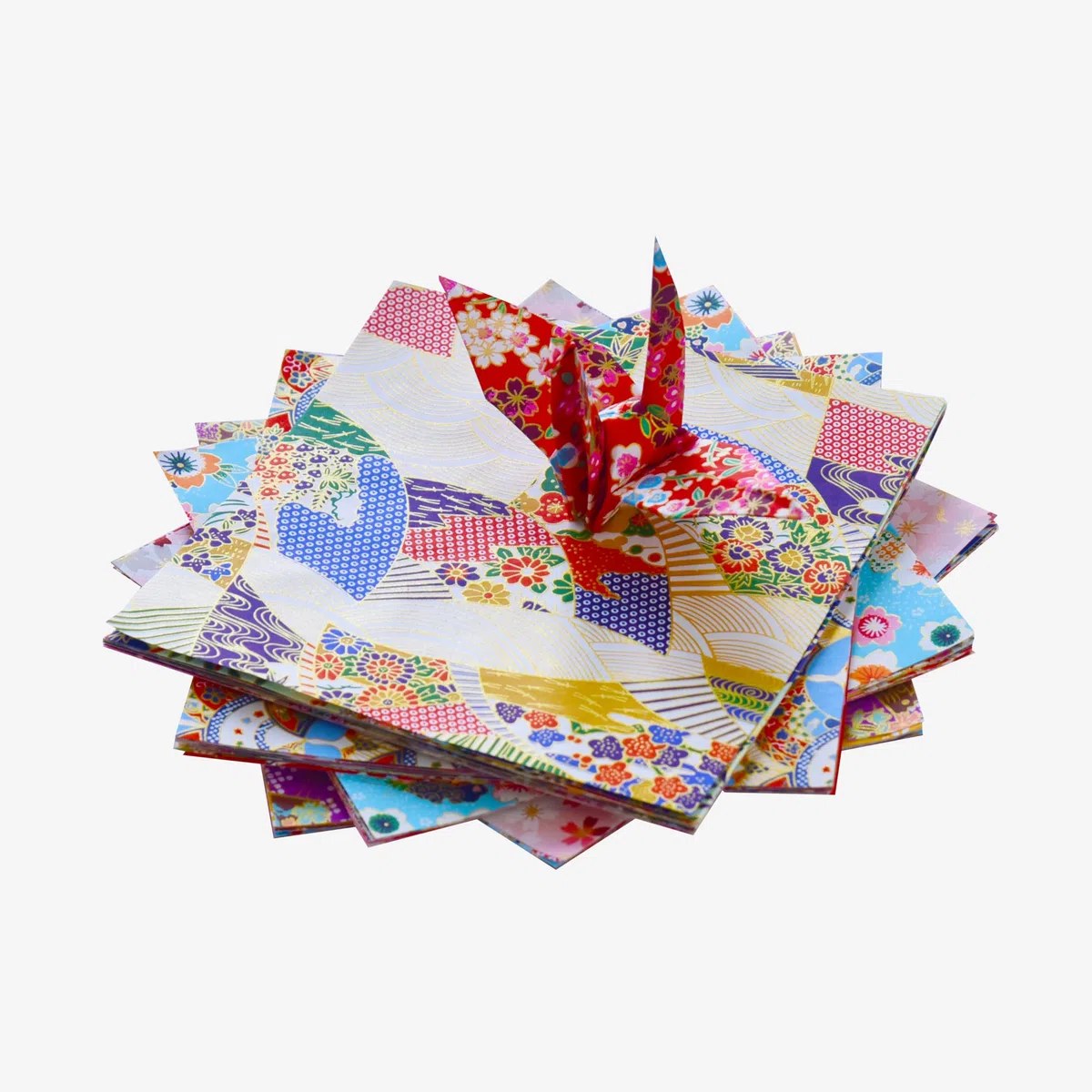 50 fogli di carta per origami Yuzen Washi con diversi motivi, stampa giapponese, 15,2 x 15,2 cm, per decorazioni di nozze, disegni giapponesi, motivi misti per origami, scrapbooking, regali fai da te
