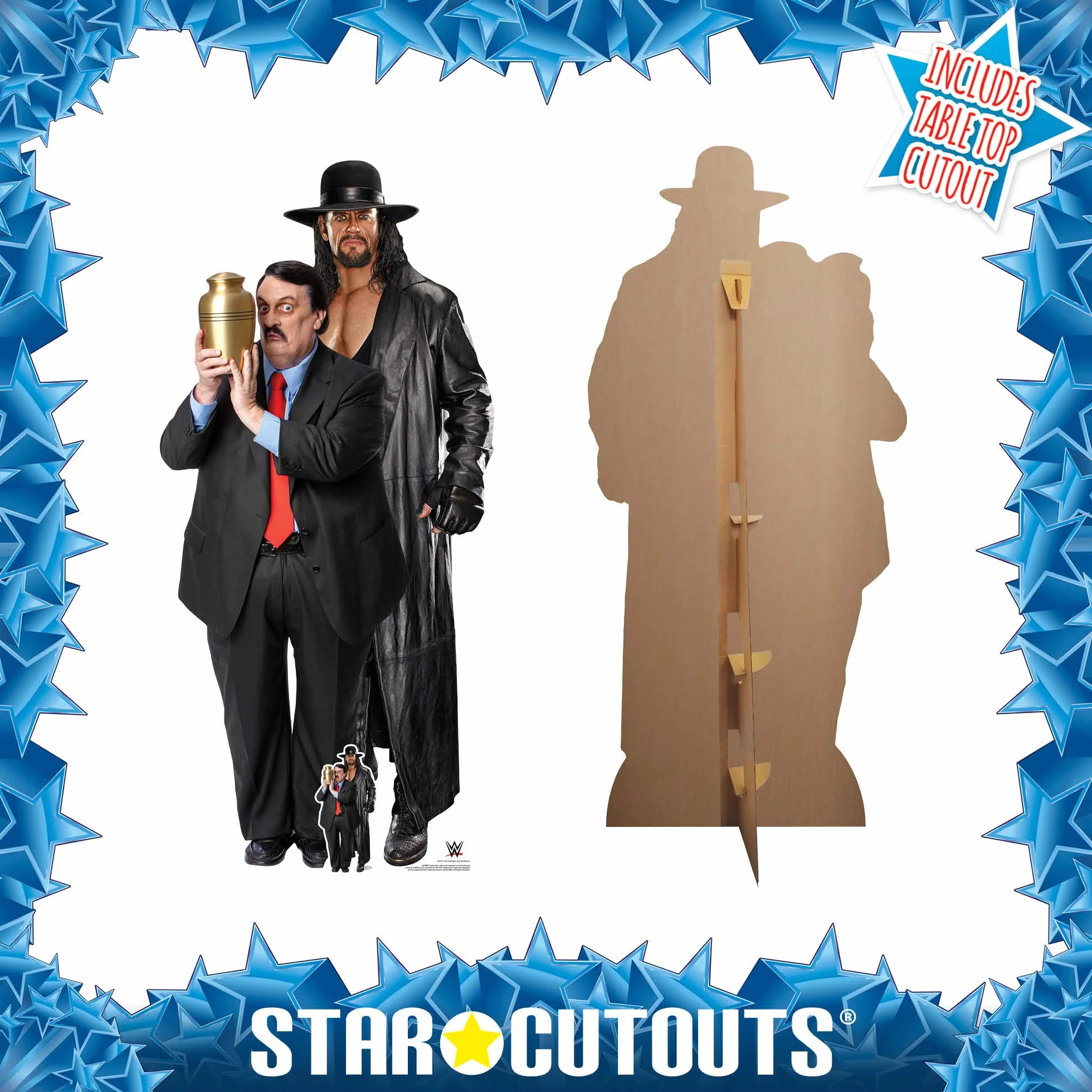 SC4161 Sagoma in cartone a grandezza naturale The Undertaker e Paul Bearer WWE con mini