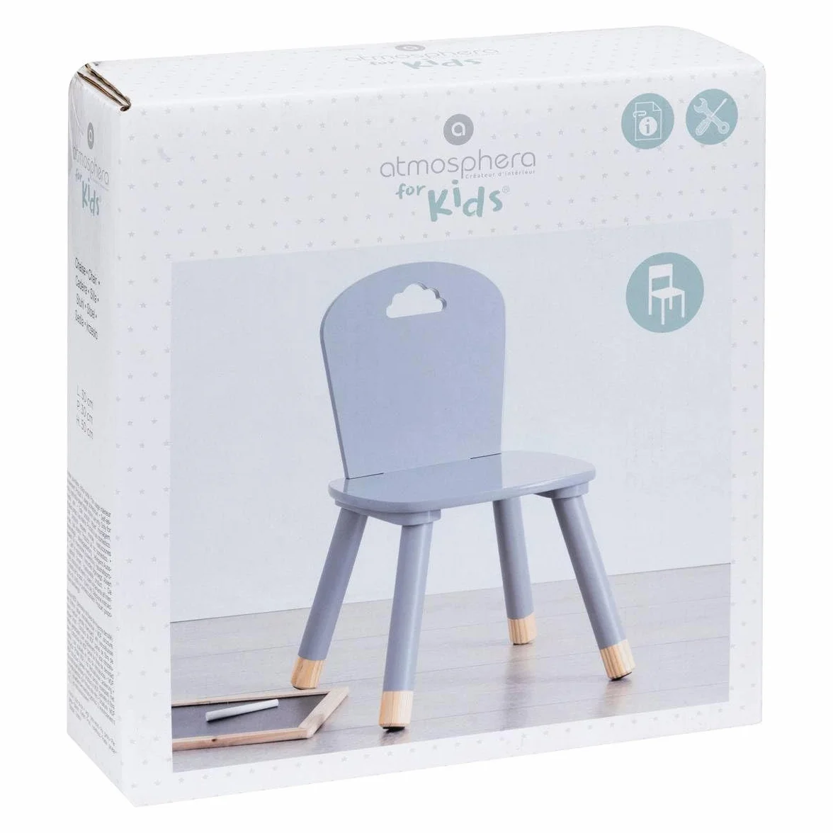 ATMOSPHERA CREATEUR D'INTERIEUR - Sedia per bambini Douceur grigio