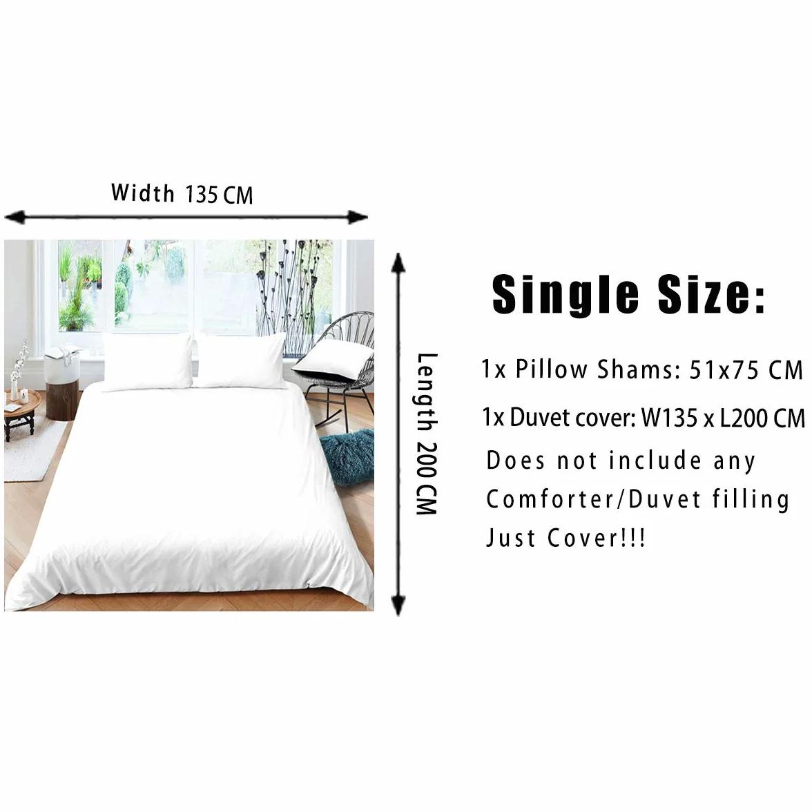 Set di biancheria da letto per chitarra e chitarra con tema musica rock, strumento musicale, biancheria da letto e biancheria copriletto singolo, con 1 federa