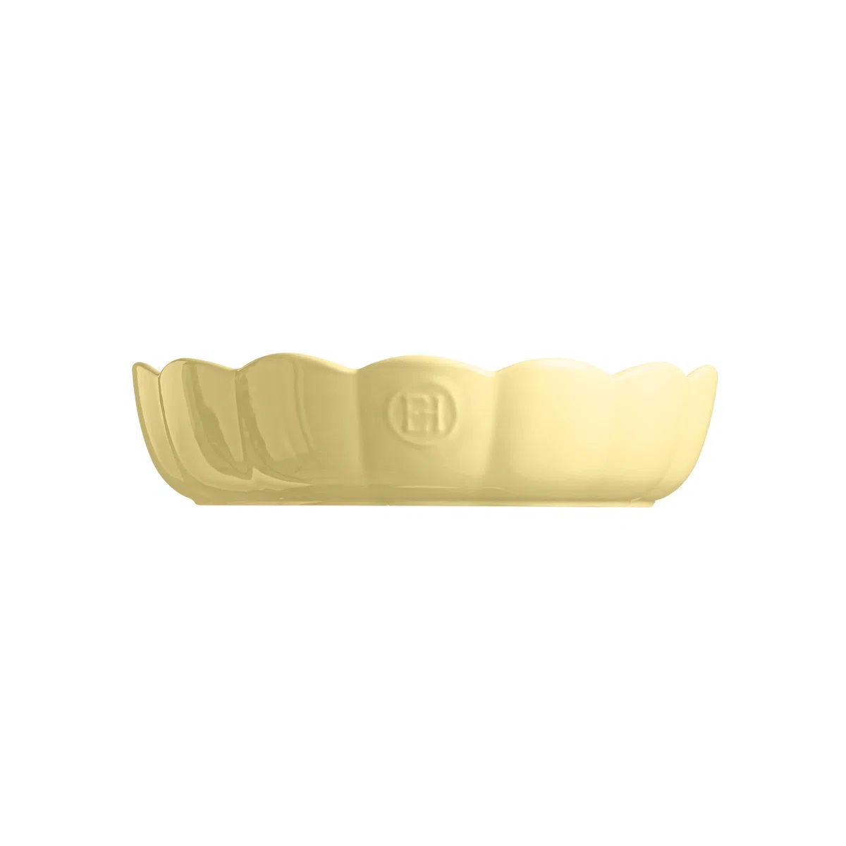 Emile Henry Stampo rotondo Madeleine – Ceramica ad alta resistenza – Cottura omogenea, colore giallo vaniglia – Made in France