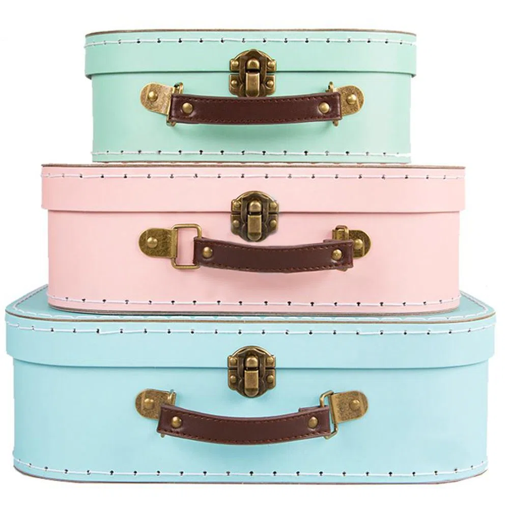 Set di 3 valigette retrò