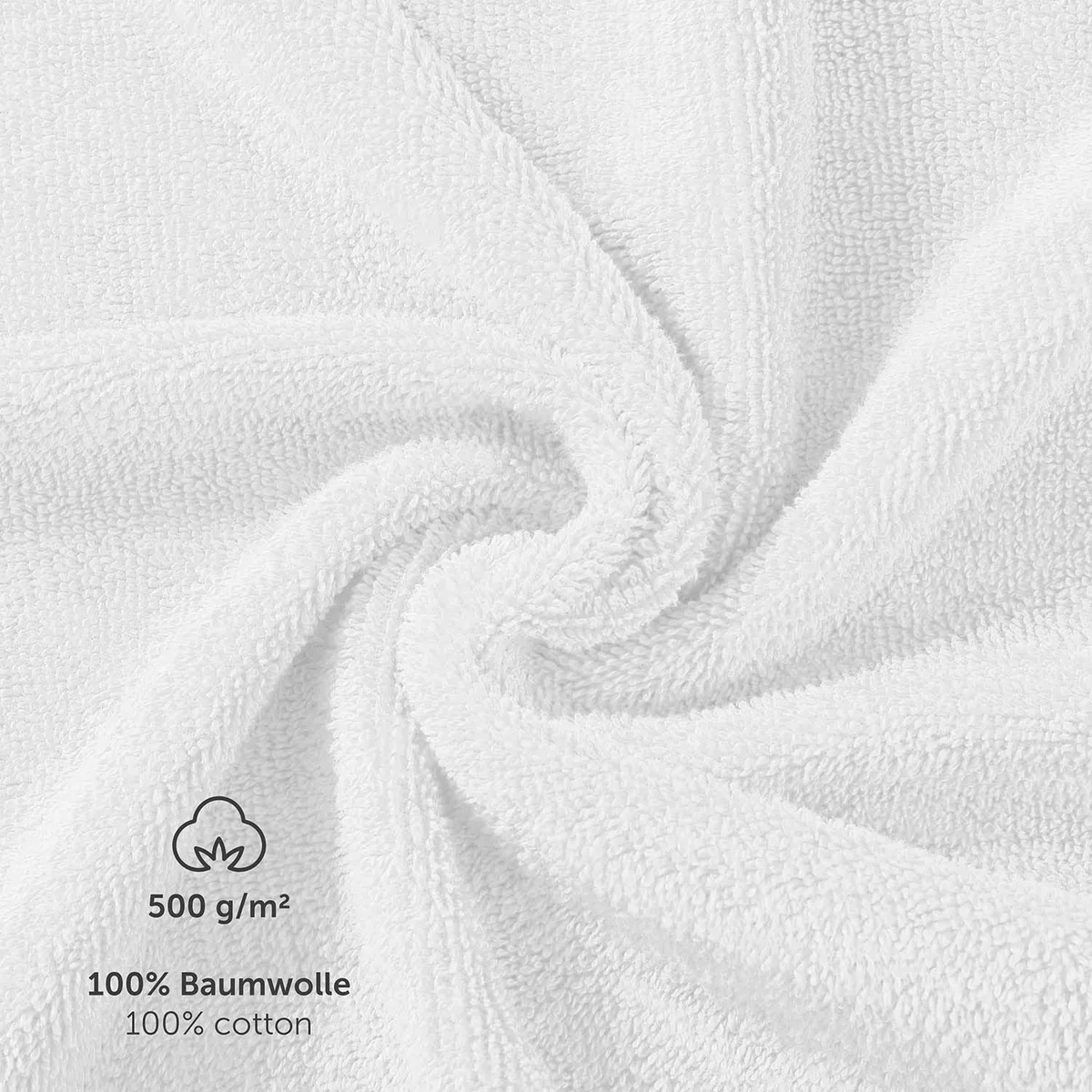 Blumtal Asciugamani Bagno, Asciugamani Telo Doccia, 100% Cotone Certificato Oeko-Tex 100, 2 Telo Bagno Grande (80x200cm), Bianco