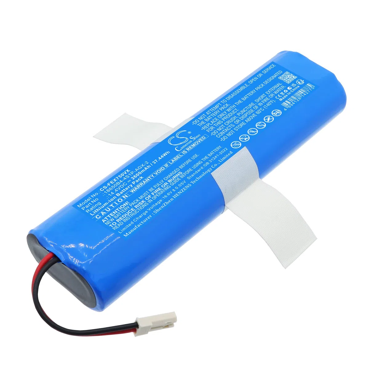 TECHTEK Batteria 2600mAh compatibile con [Ariete] per 00P271310AR0, per 00P271810AR0, per 2718, per Pro 2713/1, per Pro 2718/1, per Evolution, per X Clean 2718, per [Ilife] per B5 Max, per No FBA