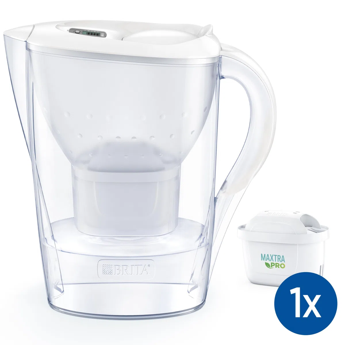 BRITA Marella Cool Water Filter Jug 2,4L + Maxtra Pro All-in-1 Waterfilter