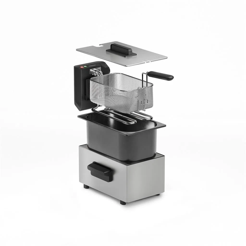 Tristar Acciaio inossidabile Friggitrice Elettrica, 2000W, 3 litri, FR-9338 - Cucina e Casa