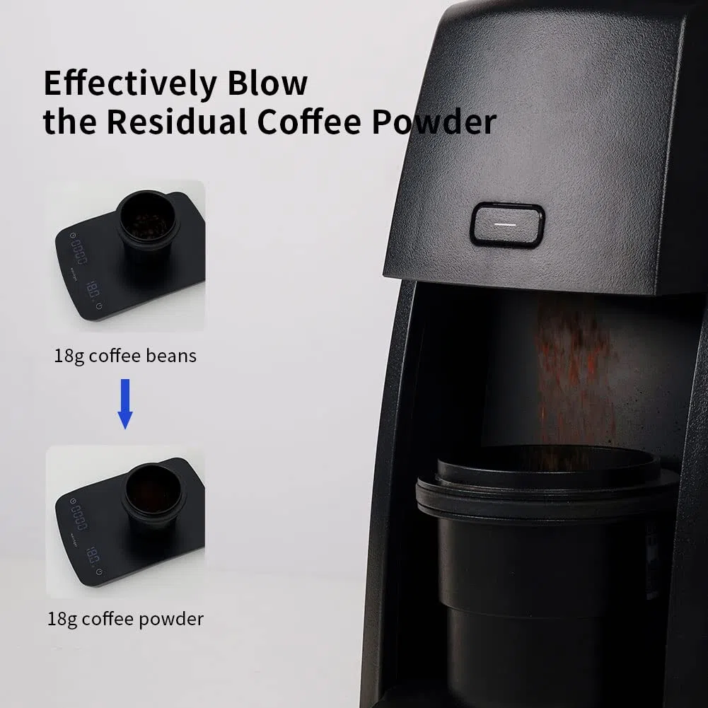 watchget Grinder da caffè monodose compatibile con macinacaffè Baratza Encore Soffietto in silicone con coperchio mentale per blow out residui di caffè fondi nero