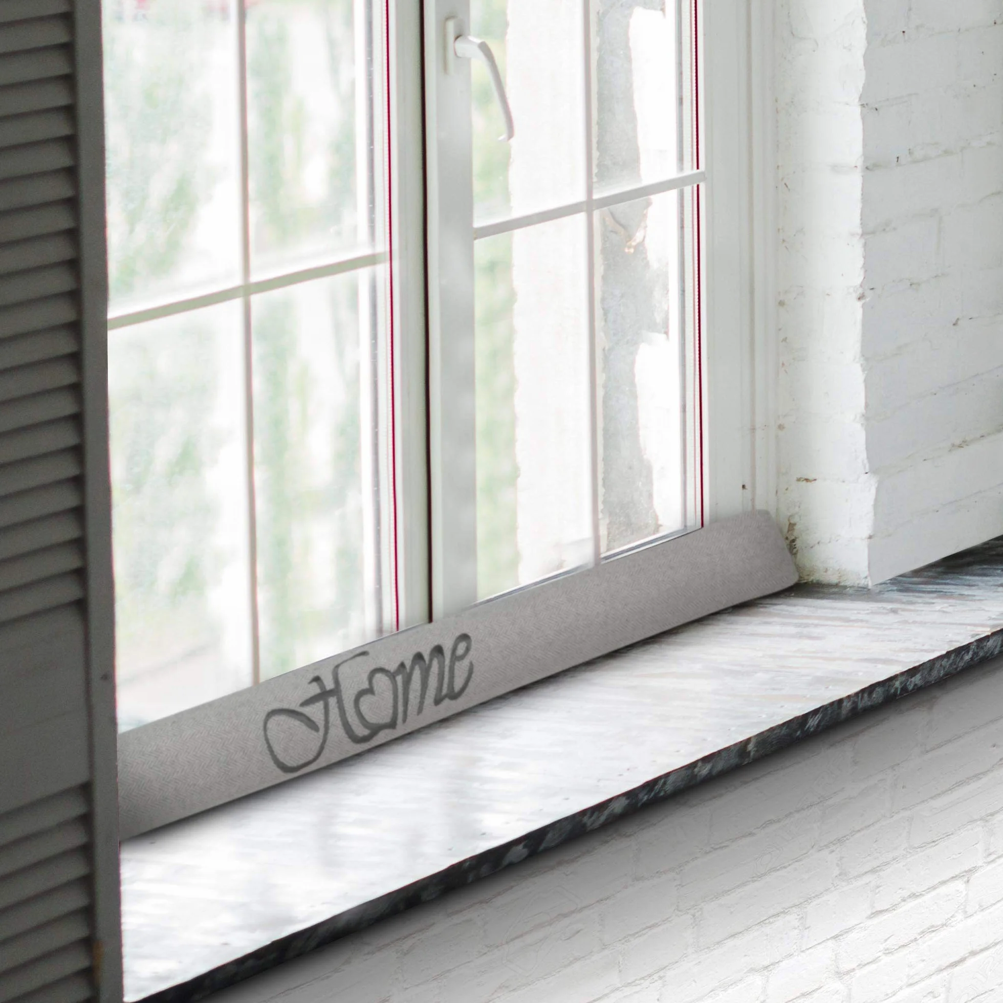 Beautissu 2x Paraspifferi Imbottito per Porta e finestra Tuuli HO L90xP8xA8cm in Poliestere - paraspiffero Universale porte e finestre - paravento sottoporta Isolante Contro Il Freddo - grigio chiaro