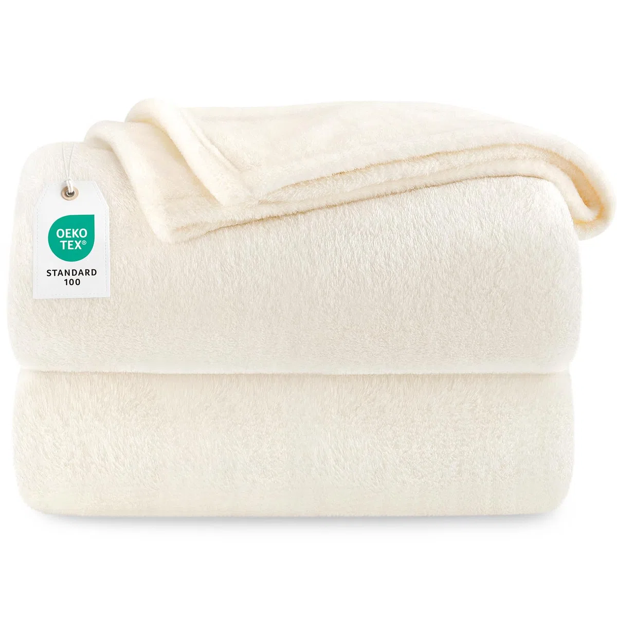 berssen Coperta Plaid - 200 x 230 CM - Bianco Avorio Winter Blanket - Coperta Divano, Morbida, Accogliente, Nessun Odore, Lavabile in Lavatrice, Adatto per l'Autunno e l'Inverno, Antistatico