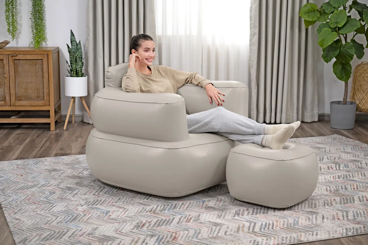 Bestway 75137 Poltrona gonfiabile Comfi Cube - 1,07 m x 99 cm x 80 cm, assortiti