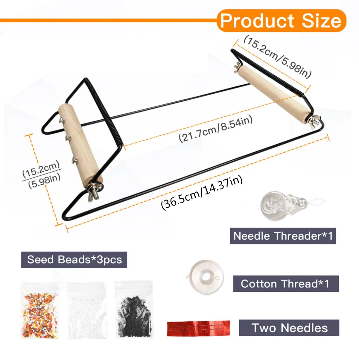 Grande struttura in metallo resistente perline macchina per maglieria perline gioielli tessuti gioielli unici per braccialetto accessori perline