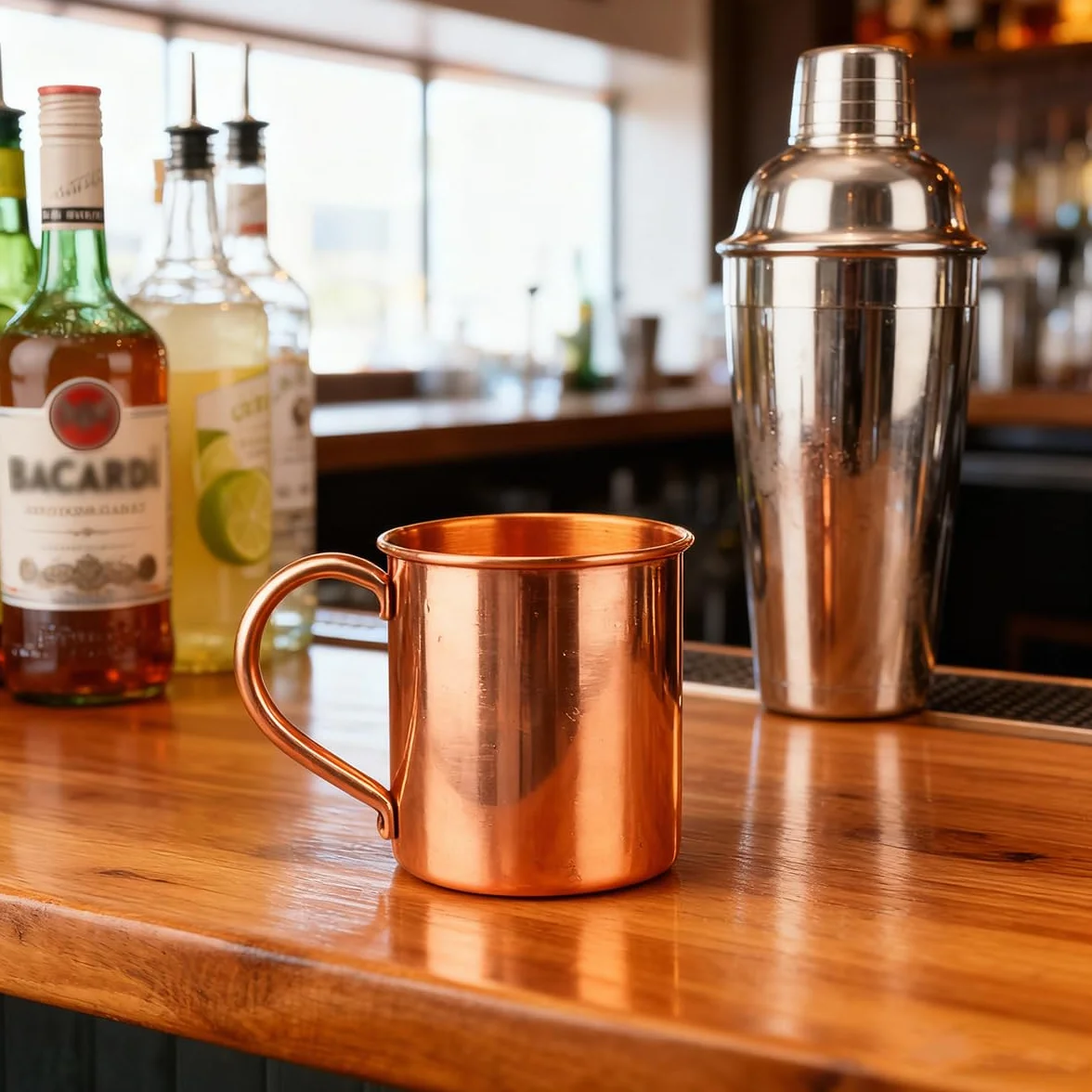 zalati Moscow Mule Mug rame puro senza fodera interna per cocktail caffè birra latte acqua