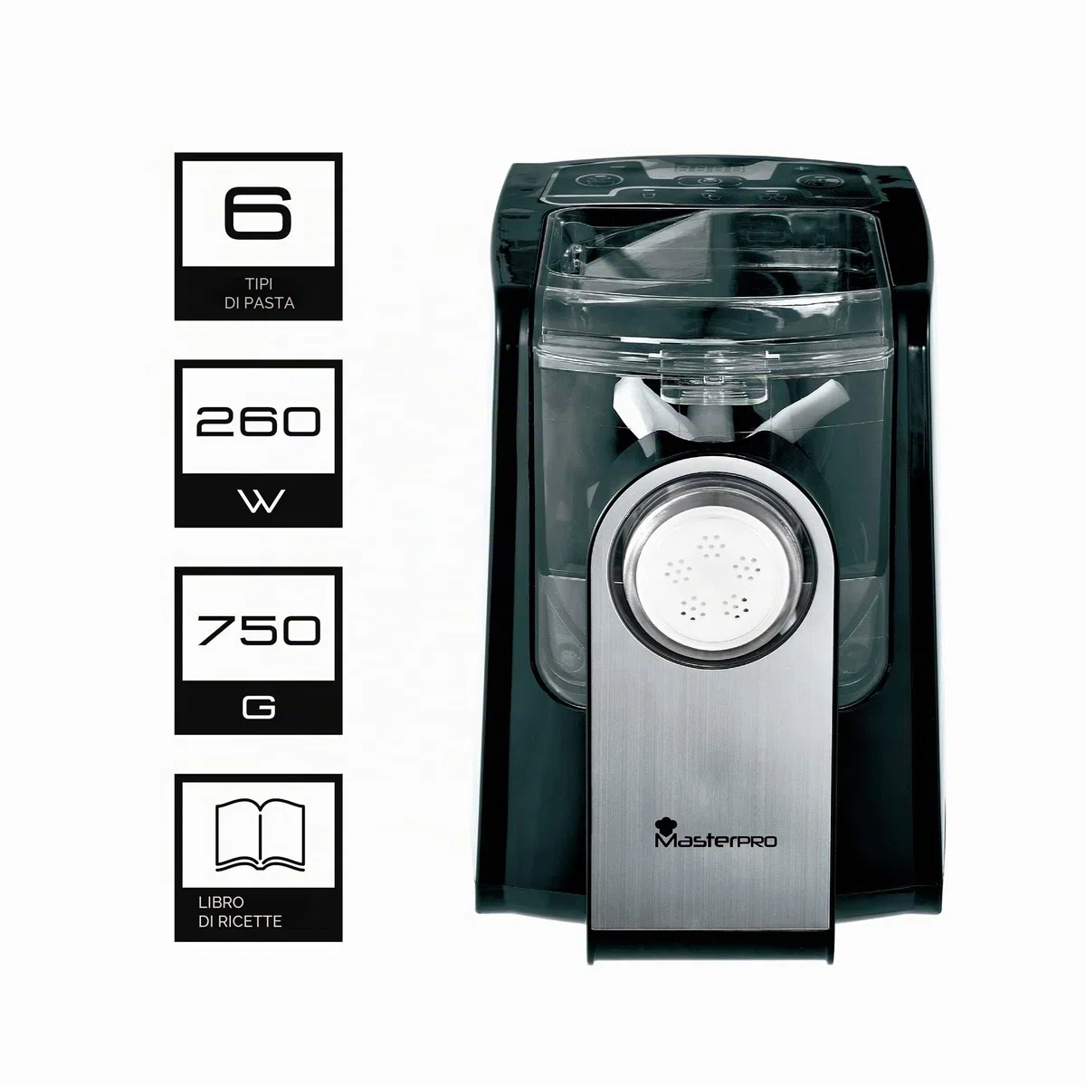 MASTER PRO BGMP-9145 PASTA MAKER, alluminio