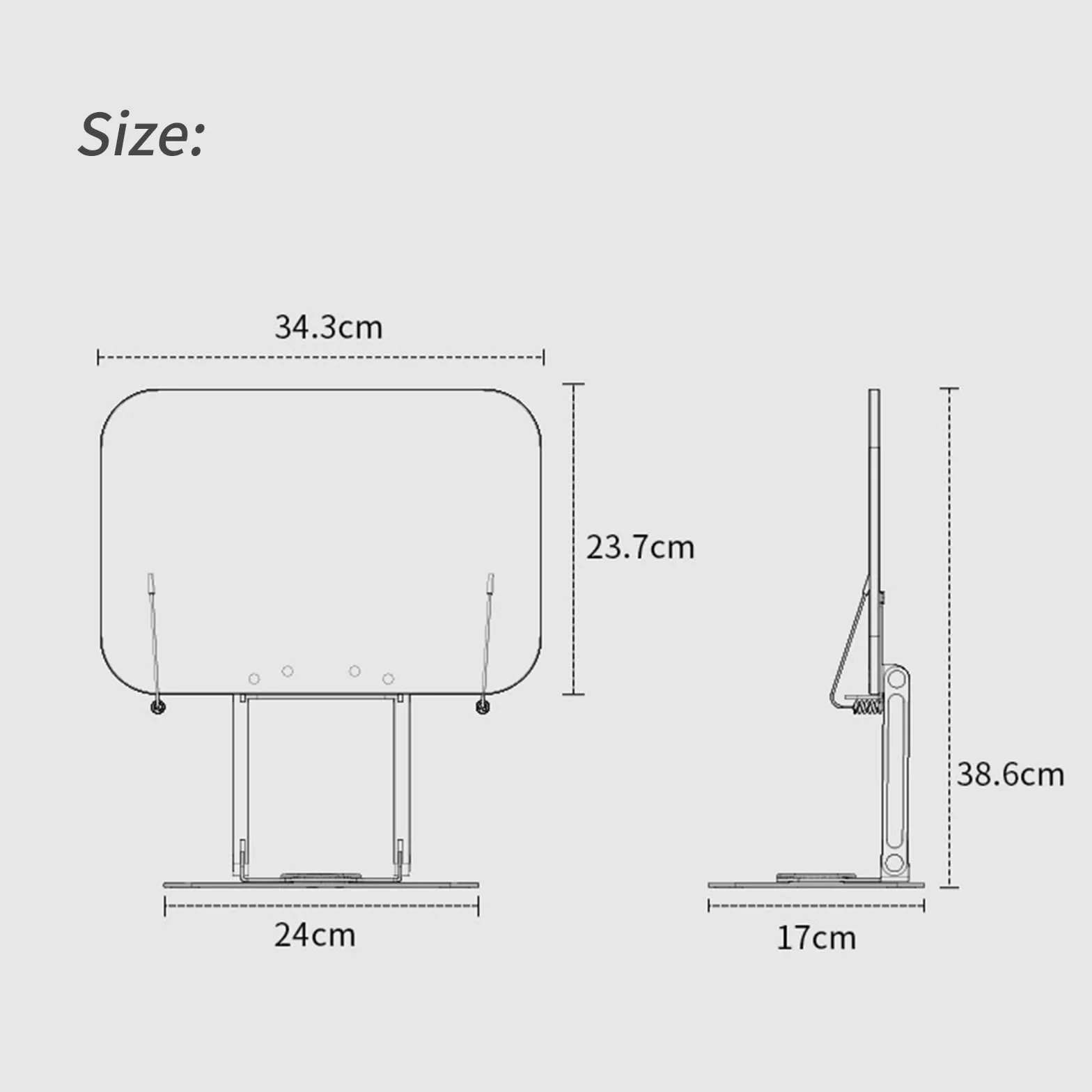 Leggio per Libri, Portatile Legno Supporto per Libri Regolabile, Bambù Grandi Pieghevole Poggia Libro, Book Stand Holder