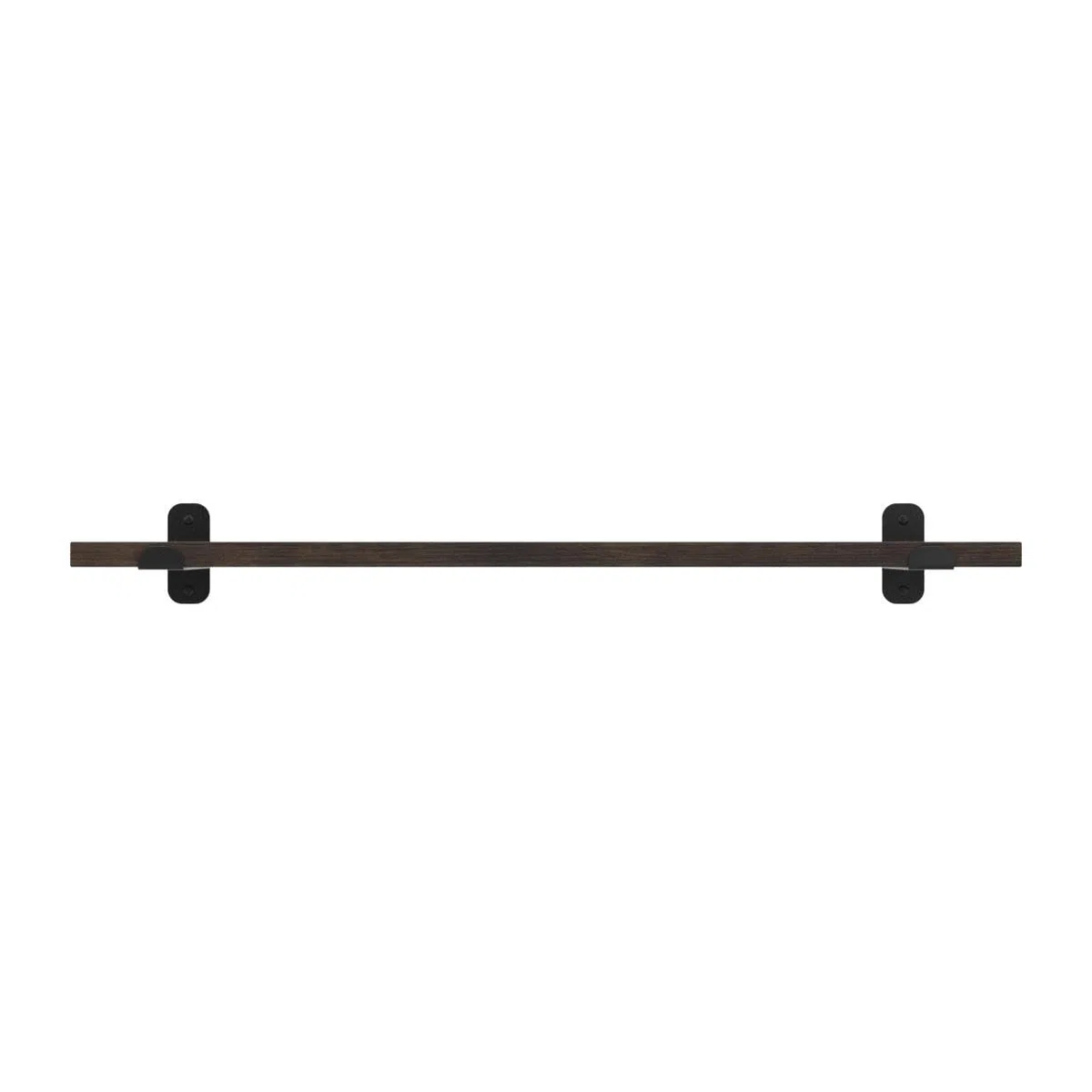 EUGAD Set di 3 Mensole da Parete, Ripiani Salvaspazio per Cucina, Camera da Letto, Portata Max 15 kg, 60x20x7 cm, in MDF e Metallo, Legno Vintage e Nero